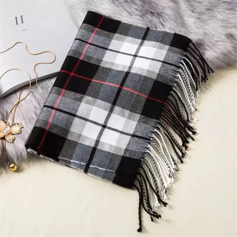 180*35cm Luxury Brand fashion classic lattice men soft scarf cashmere plaid scarves shawl UNISE wraps pashmina headband muffler