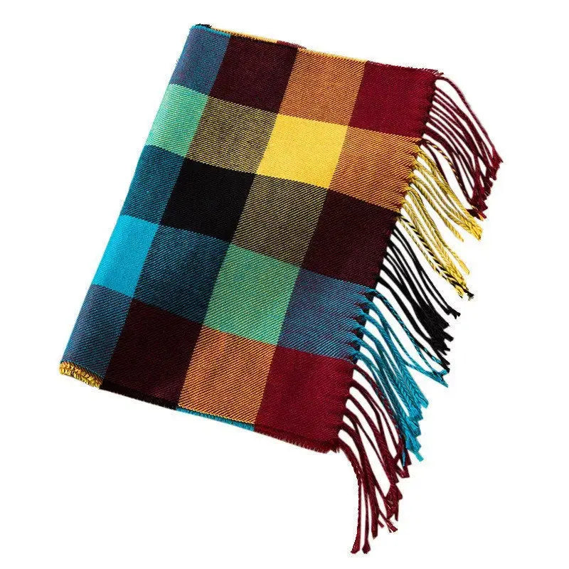 180*35cm Luxury Brand fashion classic lattice men soft scarf cashmere plaid scarves shawl UNISE wraps pashmina headband muffler