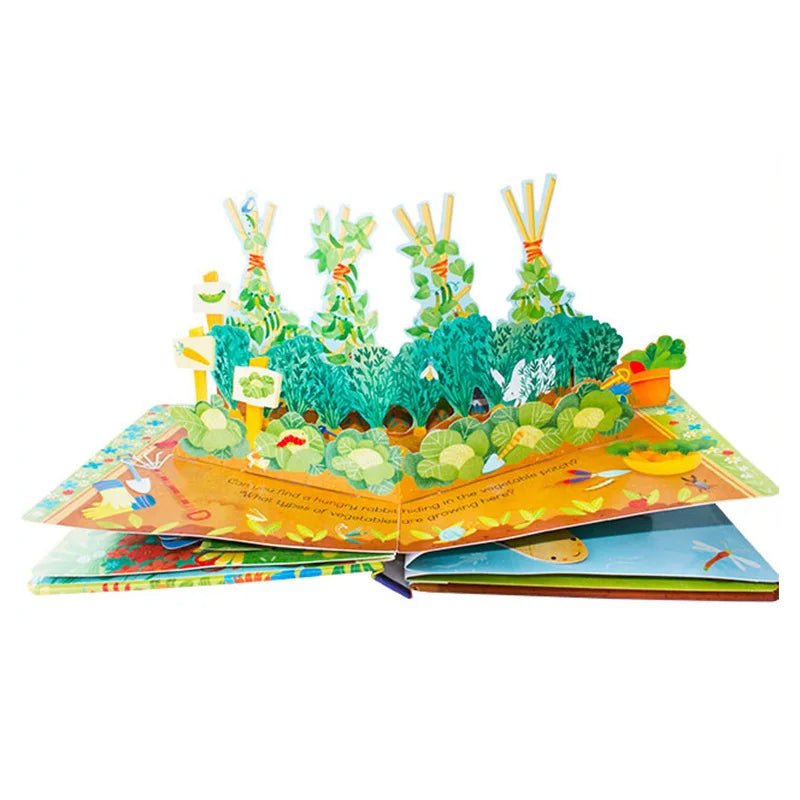 Kids Pop Up 3D Flap Picture English Books Fairy Tales Bedtime Reading Book Enlighten Learning Toys Children Gift Montessori