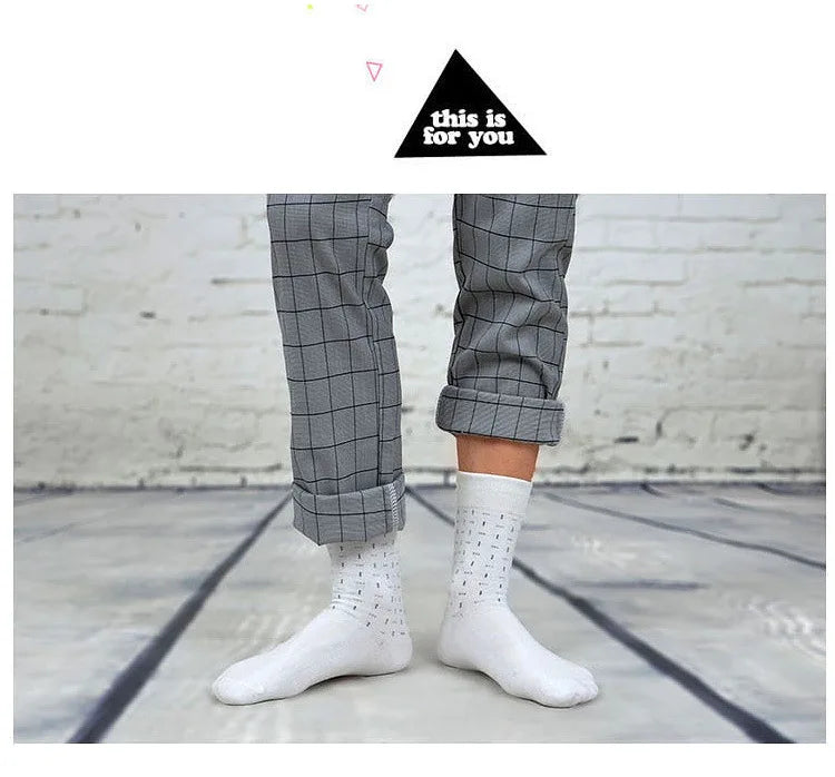 Men's patterned colorful cotton business socks compression socks sokken heren fashion chaussettes dress bamboo socks