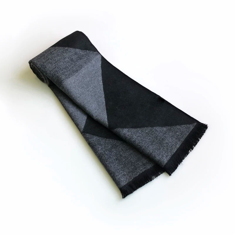 2024 Casual Cool Mens Scarves Winter Warm Viscose Cashmere Scarf Wraps Autumn Warm Brushed Neckercheif Scarfs for Men Foulard