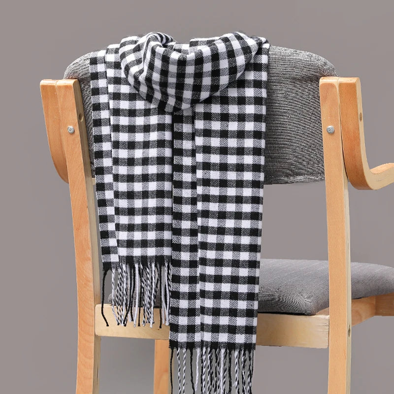 180*35cm Women Warm classic lattice Scarf Fashion Casual popular Cashmere Couple Plaid Winter Men business Unisex muffler hijab