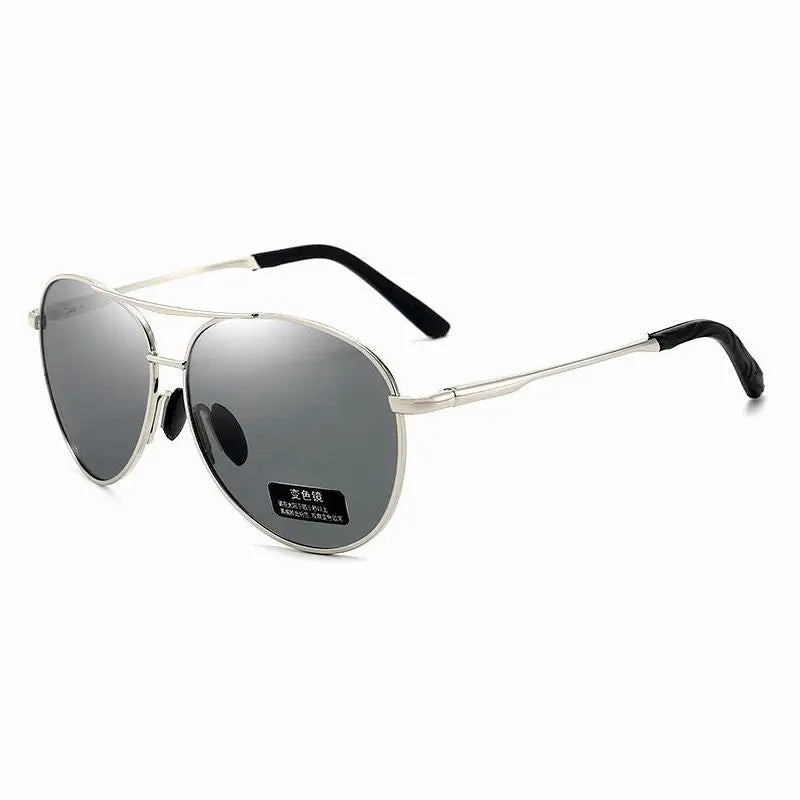 Aviation Metail Frame Polarized Sunglasses Men Color Changing Sun Glasses  Pilot Male Day Night Vision Driving