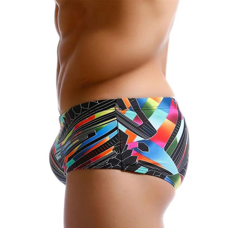 Men Swimwear Swim Boxers Board Shorts Surfing Bikini Brazilian Cut Bathing Water Sports Trunks Beach Underwear