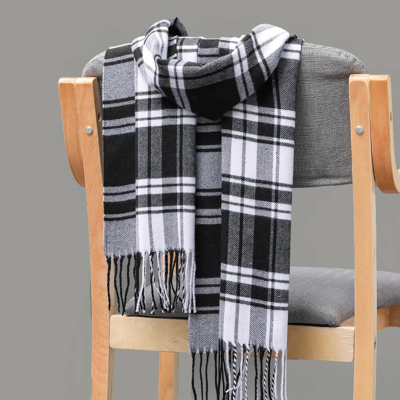 180*35cm Women Warm classic lattice Scarf Fashion Casual popular Cashmere Couple Plaid Winter Men business Unisex muffler hijab