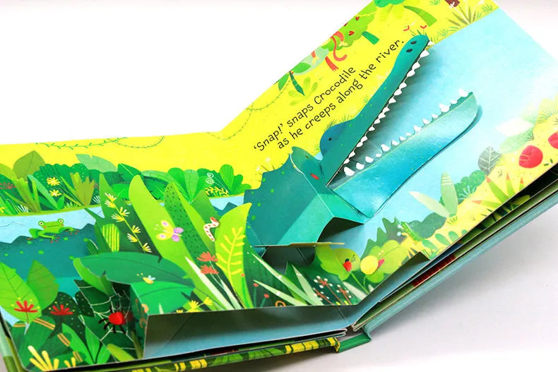 Kids Pop Up 3D Flap Picture English Books Fairy Tales Bedtime Reading Book Enlighten Learning Toys Children Gift Montessori