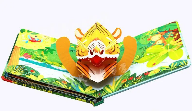 Kids Pop Up 3D Flap Picture English Books Fairy Tales Bedtime Reading Book Enlighten Learning Toys Children Gift Montessori