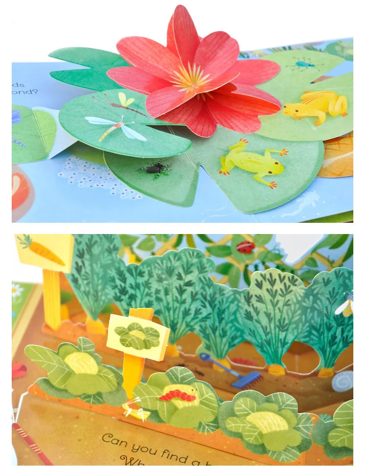 Kids Pop Up 3D Flap Picture English Books Fairy Tales Bedtime Reading Book Enlighten Learning Toys Children Gift Montessori