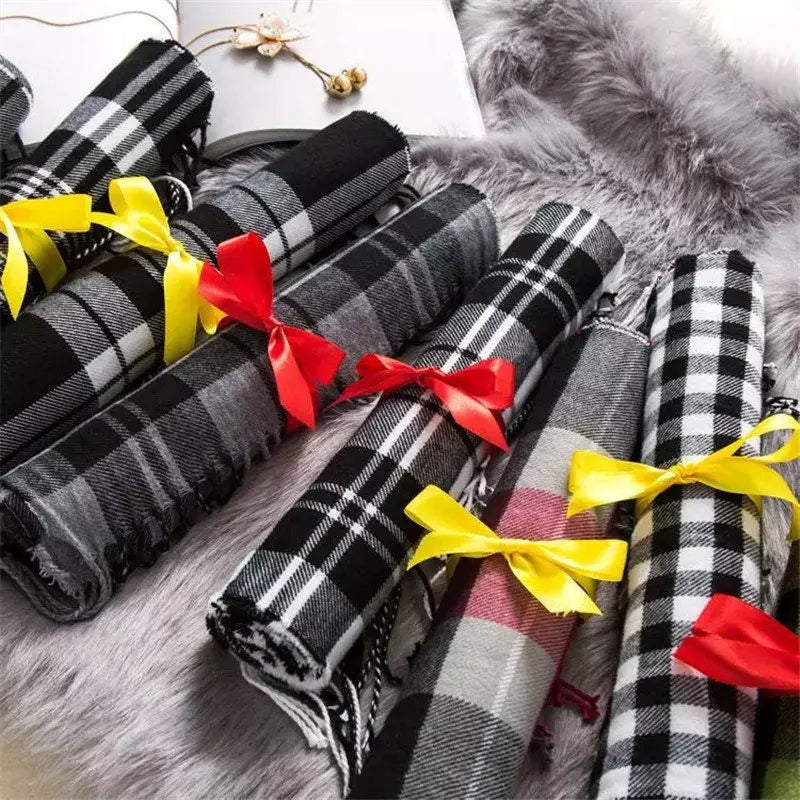 180*35cm Luxury Brand fashion classic lattice men soft scarf cashmere plaid scarves shawl UNISE wraps pashmina headband muffler