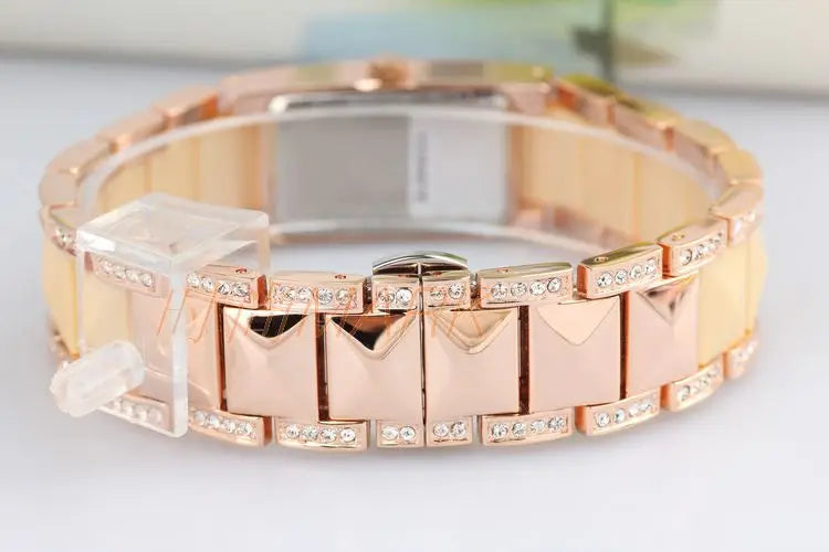 SALE!!! Discount Melissa Crystal Rhinestones Lady Women's Watch Japan Mov't Fashion Hours Ceramic Bracelet Girl's Gift Box