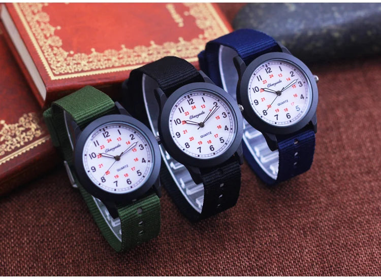 2024 CYD new famous brand men children boys girls fashion cool quartz saber watches students kids canvas electronic Wristwatches