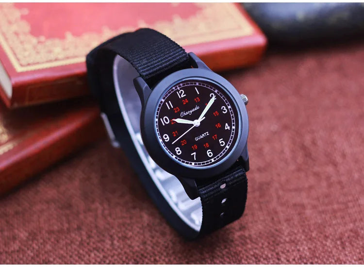 2024 CYD new famous brand men children boys girls fashion cool quartz saber watches students kids canvas electronic Wristwatches