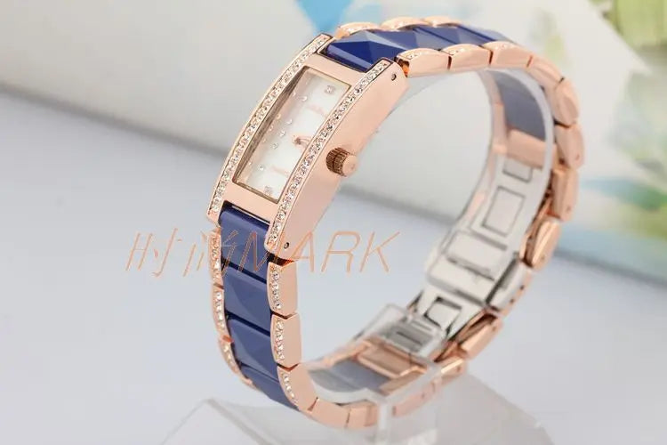 SALE!!! Discount Melissa Crystal Rhinestones Lady Women's Watch Japan Mov't Fashion Hours Ceramic Bracelet Girl's Gift Box