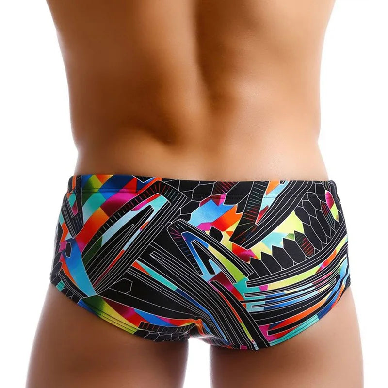 Men Swimwear Swim Boxers Board Shorts Surfing Bikini Brazilian Cut Bathing Water Sports Trunks Beach Underwear