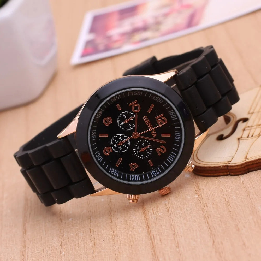 New Luxury Watch Women Waterproof Quartz Watch Silicone Strap Ladies Watch Candy Colors Birthday Gift Reloj Mujer Montre Femme