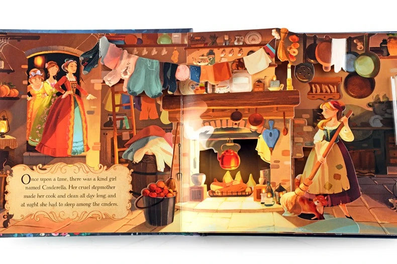 Kids Pop Up 3D Flap Picture English Books Fairy Tales Bedtime Reading Book Enlighten Learning Toys Children Gift Montessori