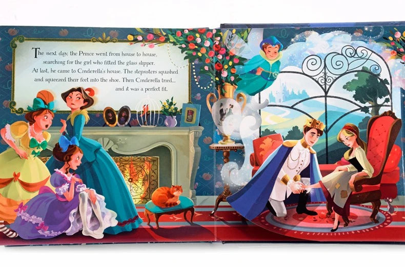 Kids Pop Up 3D Flap Picture English Books Fairy Tales Bedtime Reading Book Enlighten Learning Toys Children Gift Montessori