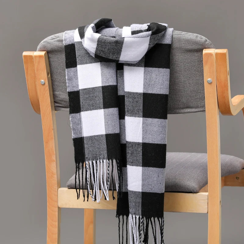 180*35cm Women Warm classic lattice Scarf Fashion Casual popular Cashmere Couple Plaid Winter Men business Unisex muffler hijab