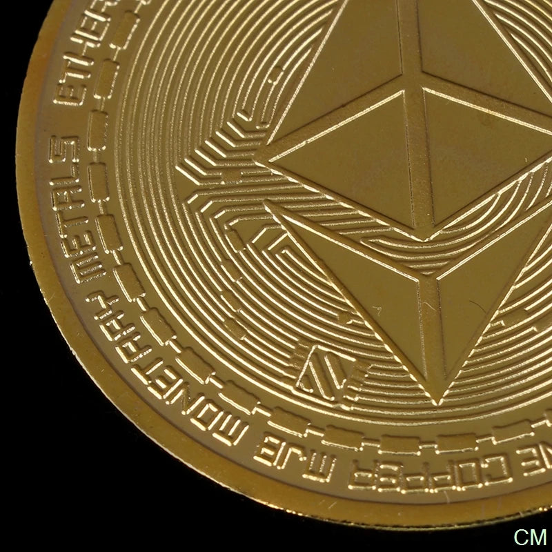 Creative Ethereum Coin Ethereum Art Collection Physical Commemorative Coin Collectibles