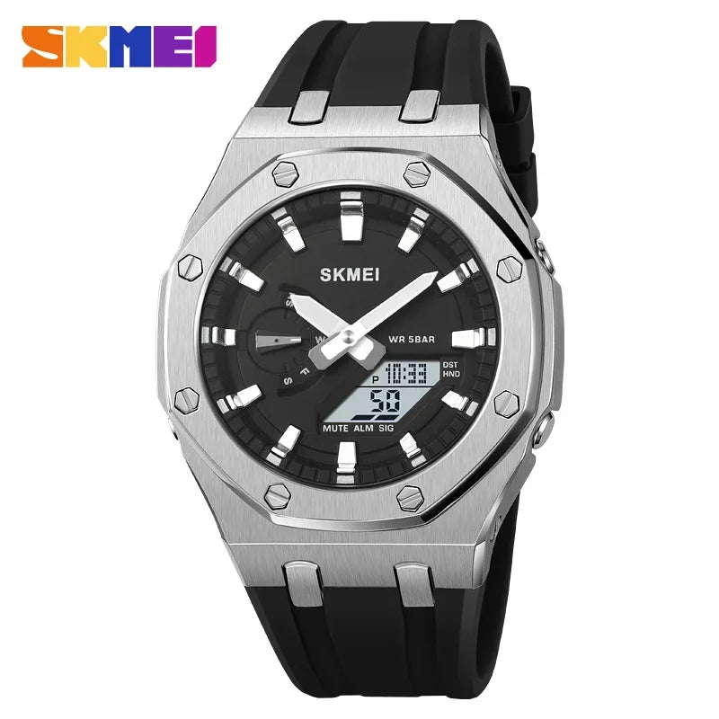 SKMEI 2243 Waterproof Night Glow Electronic Watch  Student Electronic Watch Multi functional Sports  Men's Watch