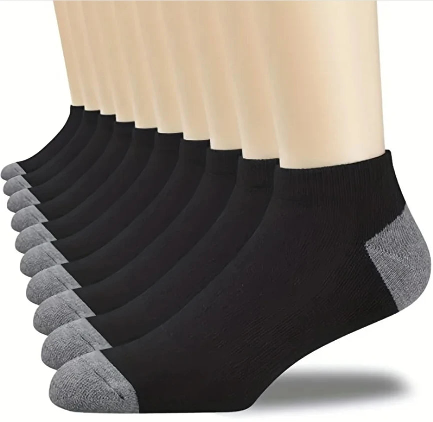 5 Pairs Of Men's Socks, Autumn And Winter Vintage Fun Fashion Athletic Socks, Sports Trend Socks