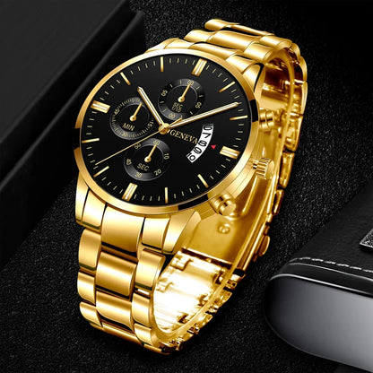 New Business Casual Watch Часы Мужские Luxury Fashion Watches Men Stainless Steel Quartz Wrist Watch for Man Relojes Para Hombre