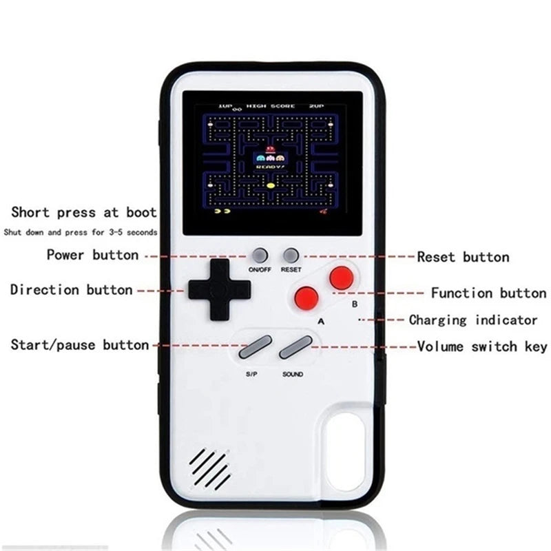 36 Classic Retro Gameboy Phone Case for IPhone 13 14 12 11 15 16 Pro Max XS XR X 8 Plus SE 2022 IPone 15Pro 16Pro Game Boy Cover