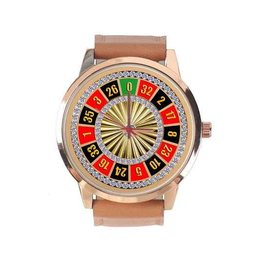 Pattern Male Watch Men Wrist Original Wheel Clock Wristwatch Russian Roulette Universal Watches Gift Logo Family Photo Souvenir