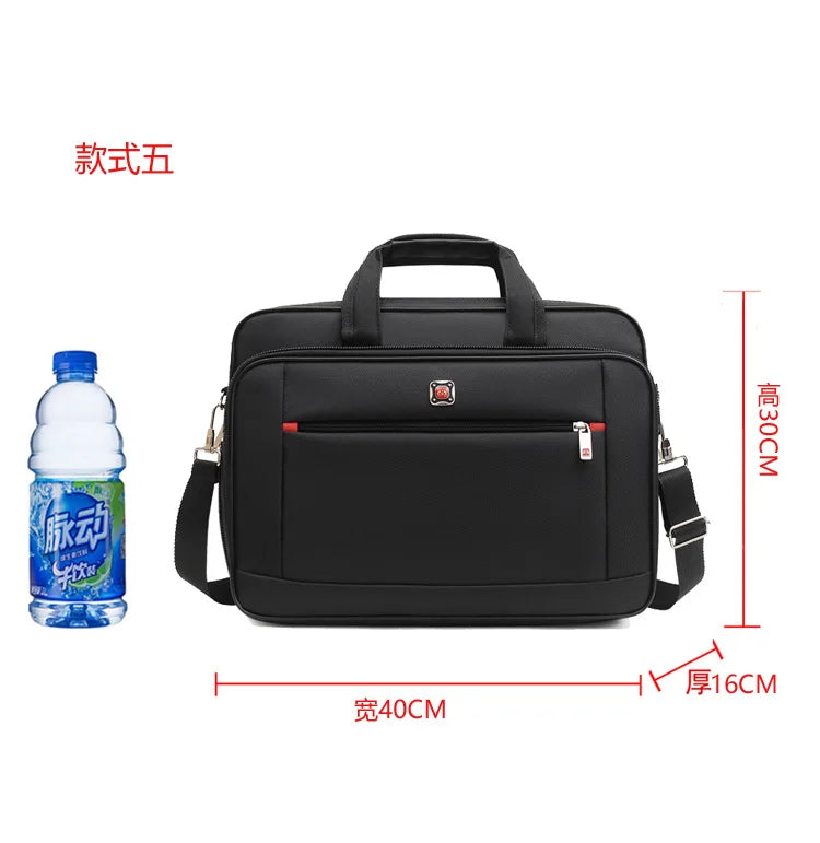 Simple Tote Men Business Briefcase Handbag For 15 Inch Laptop Bags Large Capacity Shoulder Bags Travel Notebook Messenger Bag