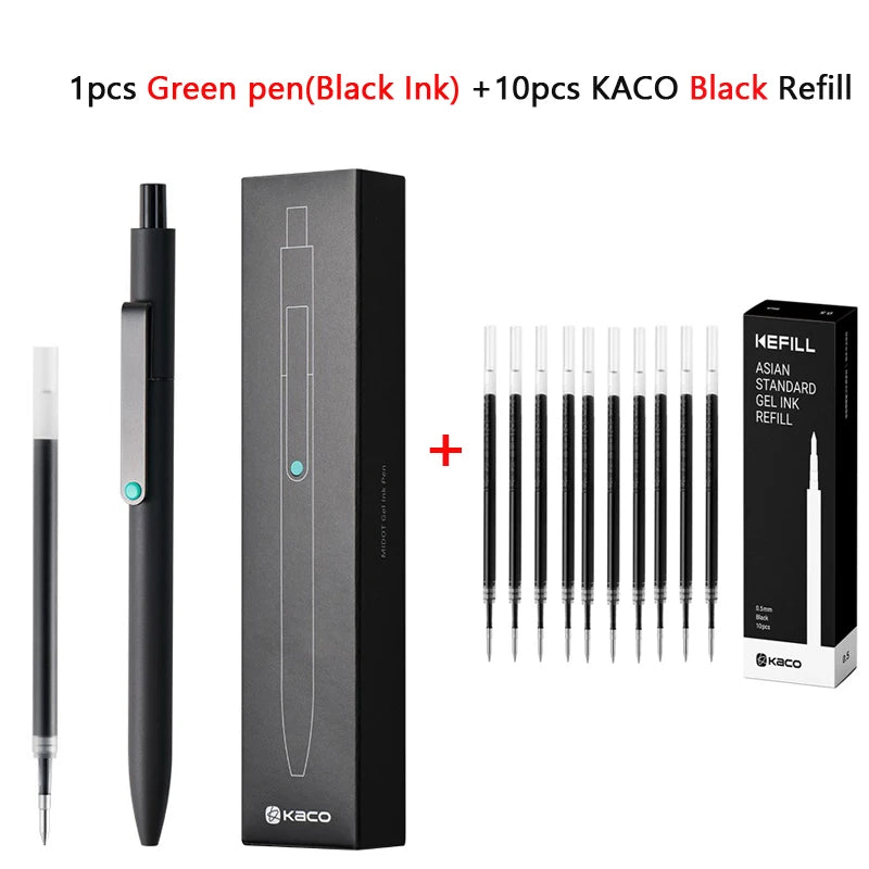 KACO 0.5mm MIDOT Gel Ink Pens, Quick-drying Press Smooth Writing Pen, High Volume for Taking Exams Grading Homework Doing Papers