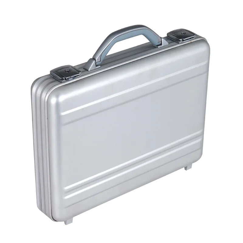 14 inch aluminum briefcase, 18 inch large aluminum-magnesium alloy portable instrument lockbox, security tool box, flight case