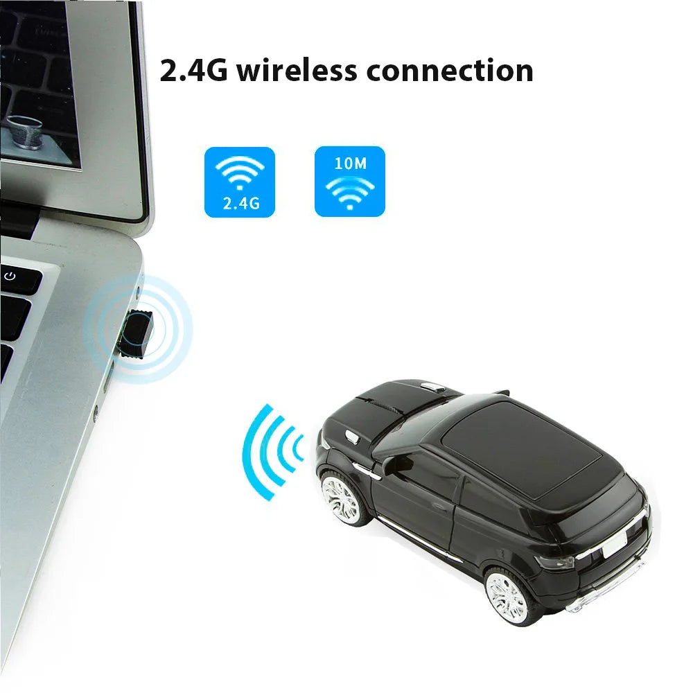 2.4G Wireless Receiver Mouse Wireless Portable Mini Car Model Mouse for Laptop Accessories Mini Small Gift Gaming Mouse