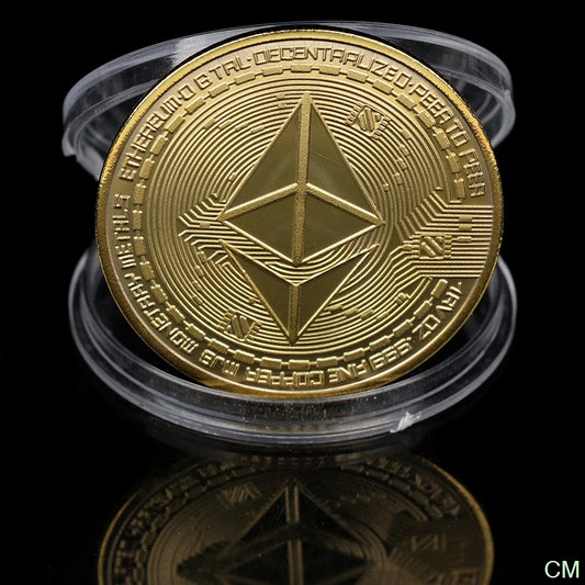 Creative Ethereum Coin Ethereum Art Collection Physical Commemorative Coin Collectibles