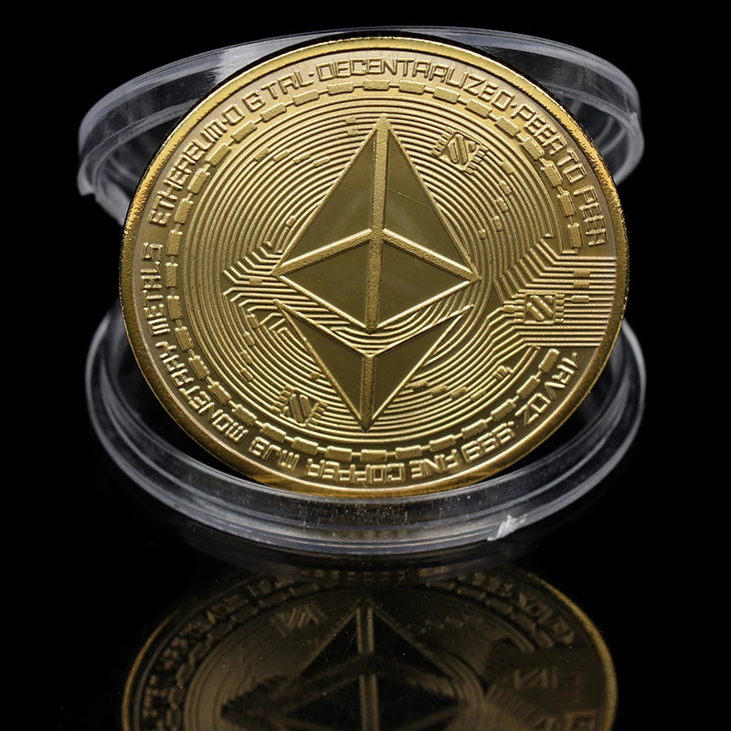 Creative Ethereum Coin Ethereum Art Collection Physical Commemorative Coin Collectibles