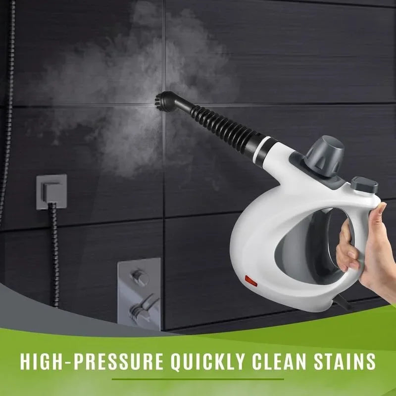 Pressurized Handheld Multi-Surface Natural Steam Cleaner with 12 pcs Accessories, Multi-Purpose Steamer