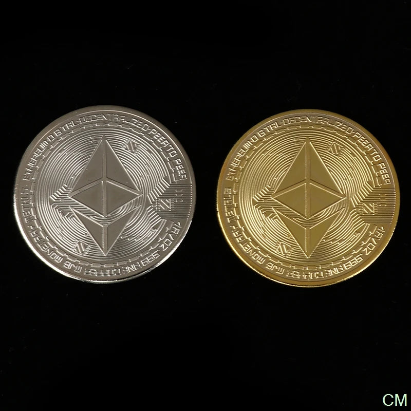 Creative Ethereum Coin Ethereum Art Collection Physical Commemorative Coin Collectibles