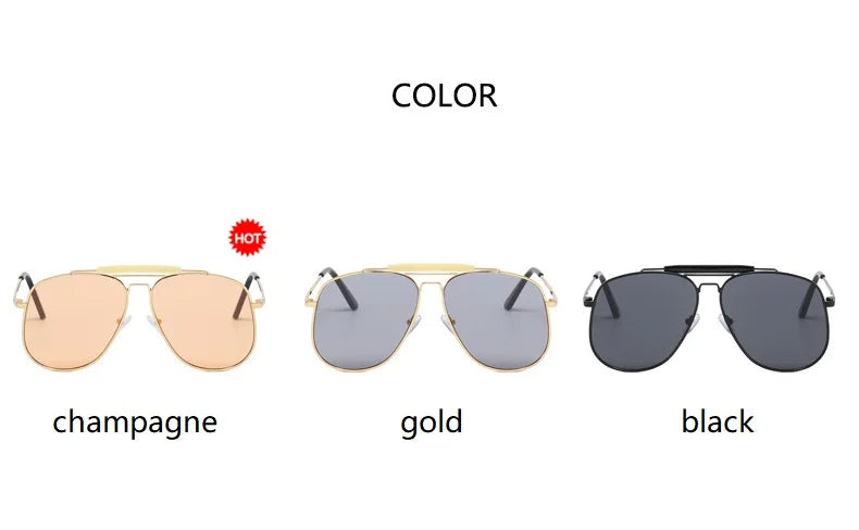 New Classic Pilot Sunglasses Women Men Retro Shades Brand Female Luxury Sun Glasses Vintage Oculos De Sol Feminino UV400