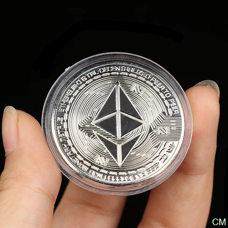 Creative Ethereum Coin Ethereum Art Collection Physical Commemorative Coin Collectibles