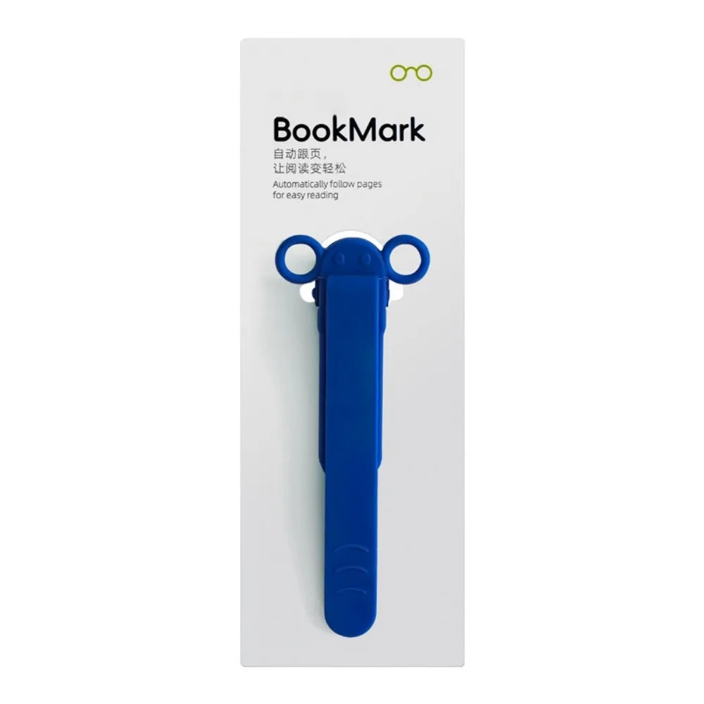 Soft Silicone Bookmark Clip Color Page Divider Creative Bookmark Buckle Automatically Follow Bookmark School Office Supplies