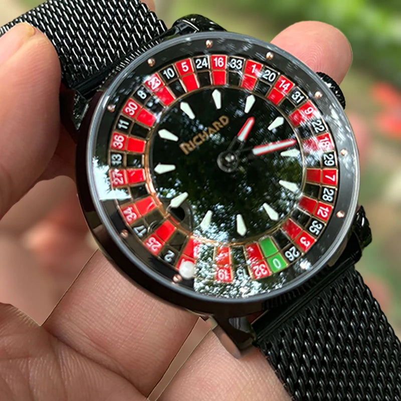 Richard Sapphire Glass NH35 Jacob & Co Betting Market Mens Mechanical Watches Watch Men Top Brands Luxury Wheel Turning Watches