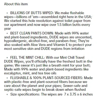 DUDE Wipes - Flushable Wipes - Unscented 8 Pack + Mint, 402 Ct.- XL Wipes with Aloe Vera  -Sewer Safe Better Than Toilet Paper