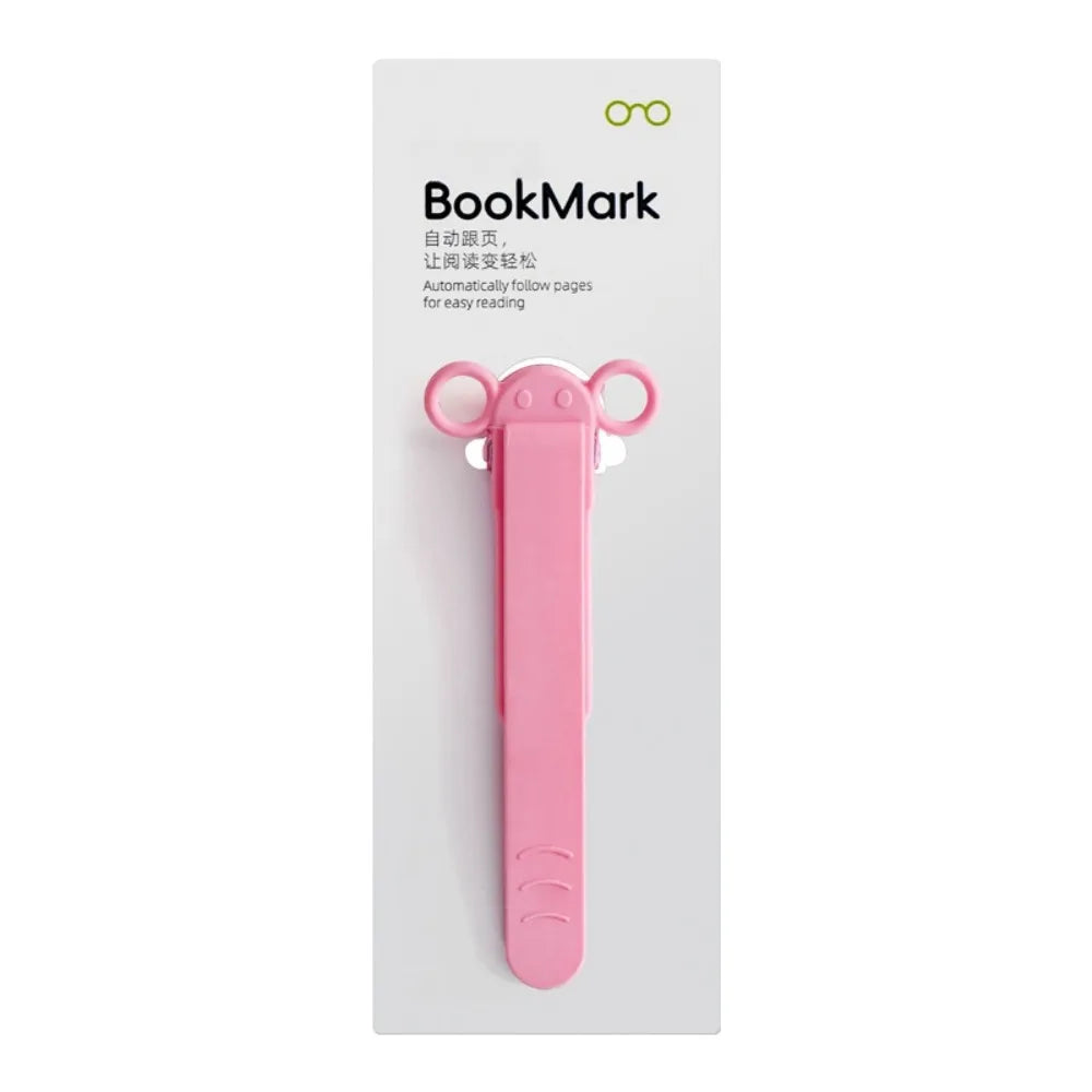 Soft Silicone Bookmark Clip Color Page Divider Creative Bookmark Buckle Automatically Follow Bookmark School Office Supplies