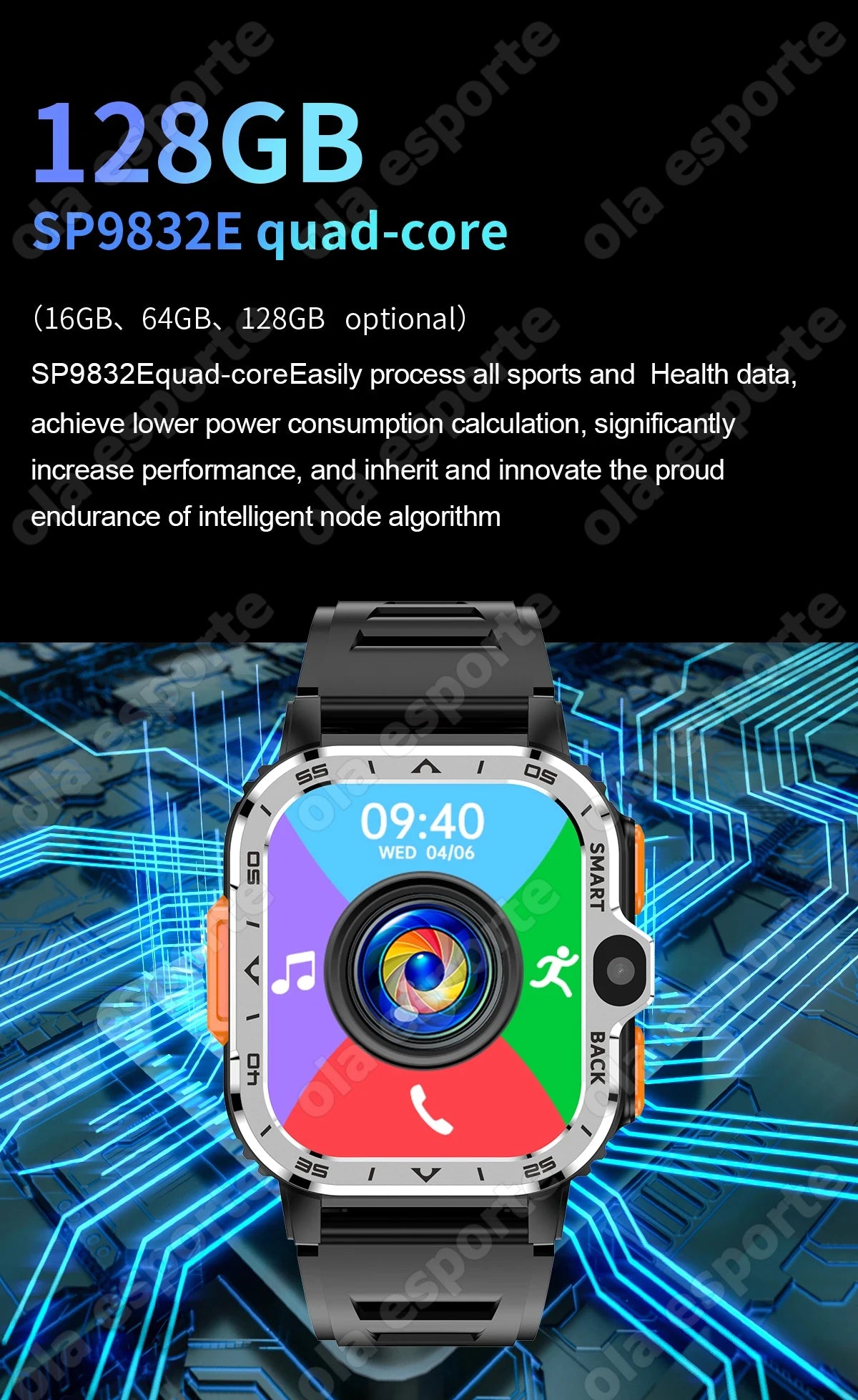 New 5G Sim Card Small mobile phone Smart Watch HD Dual Camera 64GB/16GB ROM NFC GPS WiFi Waterproof Google Play Smart Bracelet