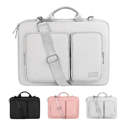 Hot13.3/14/15.6/16 Inch Women Shockproof Laptop Bag Notebook Case Sleeve For Macbook Air Pro Hp13 15 Business Shoulder Briefcase