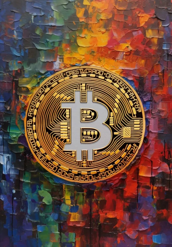 Modern The Creation of Bitcoin Crypto Cryptocurrency Art Poster Canvas Painting Wall Prints Picture for Living Room Home Decor