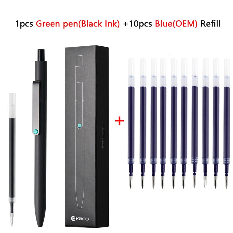 KACO 0.5mm MIDOT Gel Ink Pens, Quick-drying Press Smooth Writing Pen, High Volume for Taking Exams Grading Homework Doing Papers