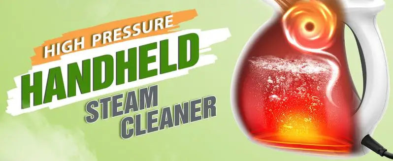 Pressurized Handheld Multi-Surface Natural Steam Cleaner with 12 pcs Accessories, Multi-Purpose Steamer