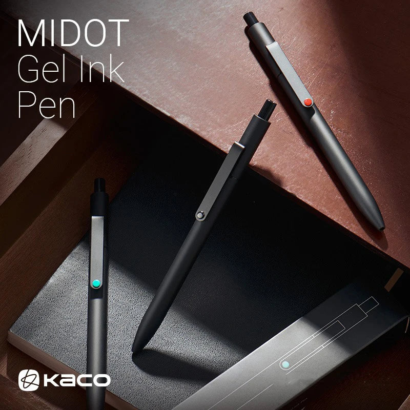 KACO 0.5mm MIDOT Gel Ink Pens, Quick-drying Press Smooth Writing Pen, High Volume for Taking Exams Grading Homework Doing Papers