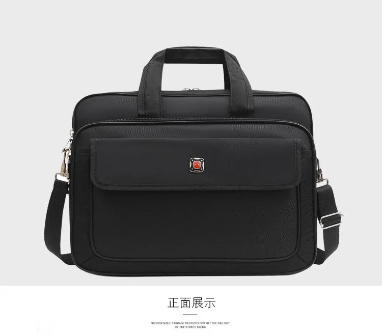 Simple Tote Men Business Briefcase Handbag For 15 Inch Laptop Bags Large Capacity Shoulder Bags Travel Notebook Messenger Bag