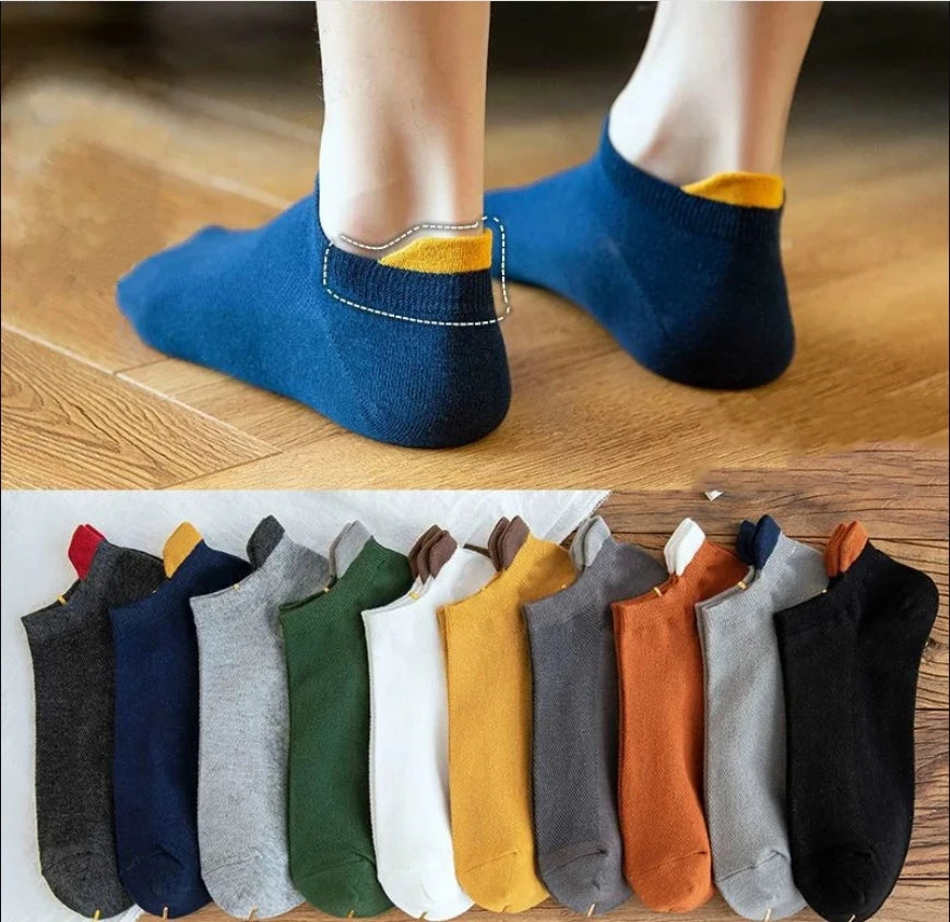 5 Pairs Of Men's Socks, Autumn And Winter Vintage Fun Fashion Athletic Socks, Sports Trend Socks